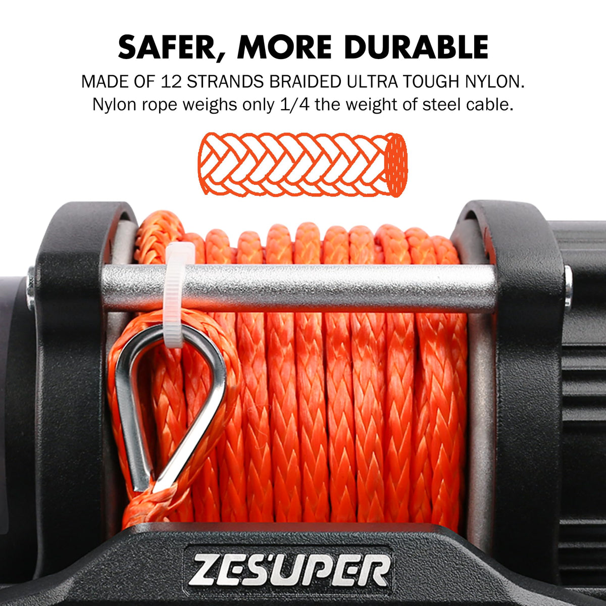 ZESUPER side profile with matte-black finish showing corrosion resistance benefit