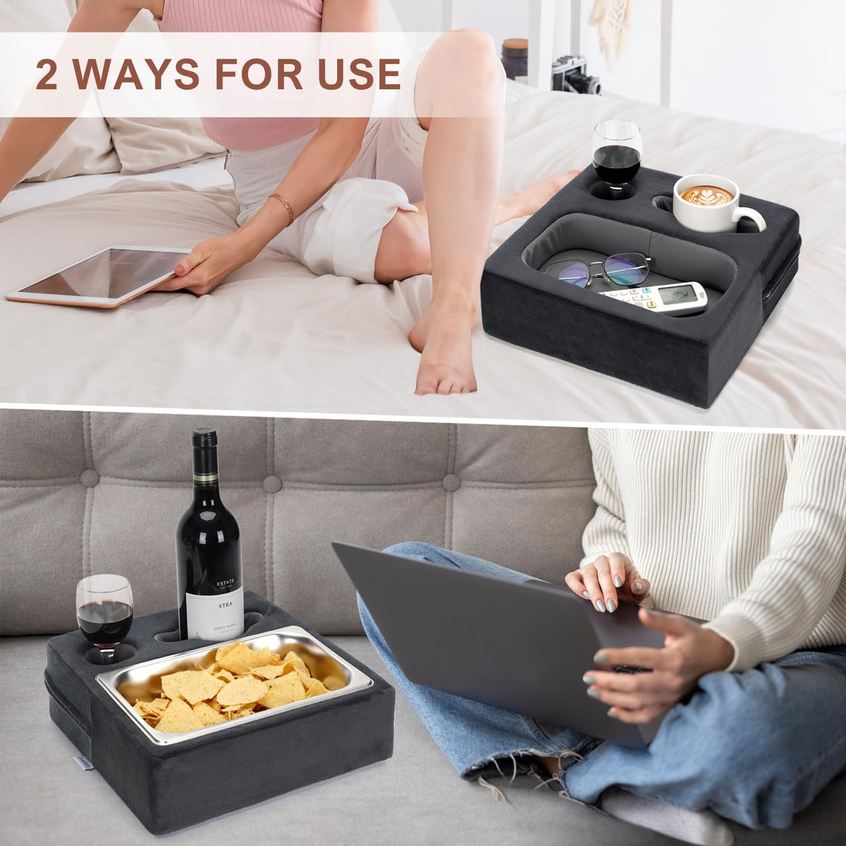 Zettfuly size comparison beside a remote to show compact footprint