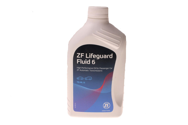ZF Lifeguard Fluid 6 front bottle showing label and 1L size, ensures correct OEM fluid