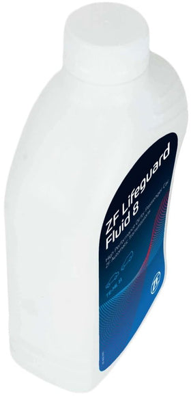 ZF LifeGuard Fluid 8 close-up pour spout illustrating easy, controlled topping up