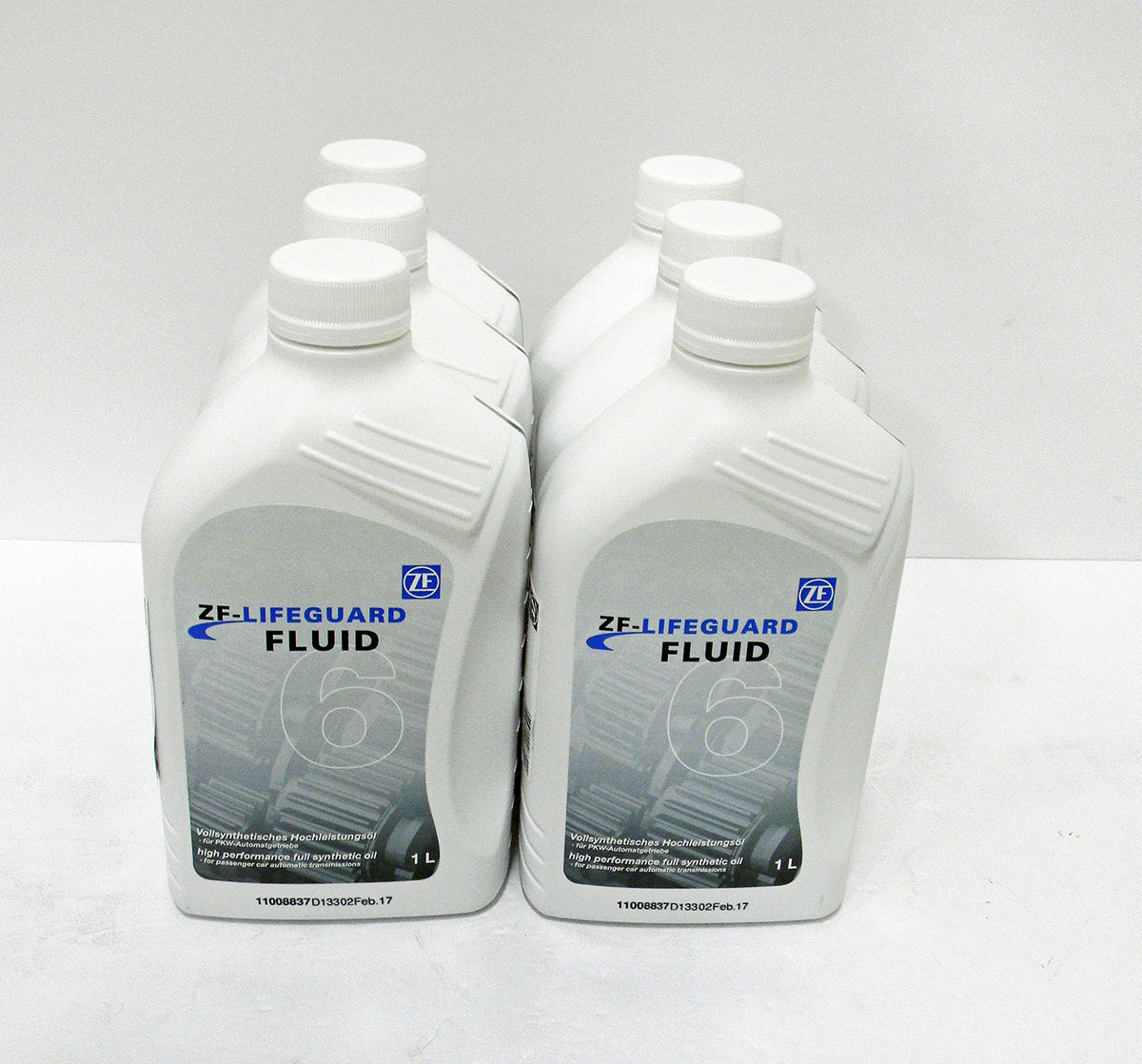 ZF lifeguardfluid 6 front container showing label and benefits