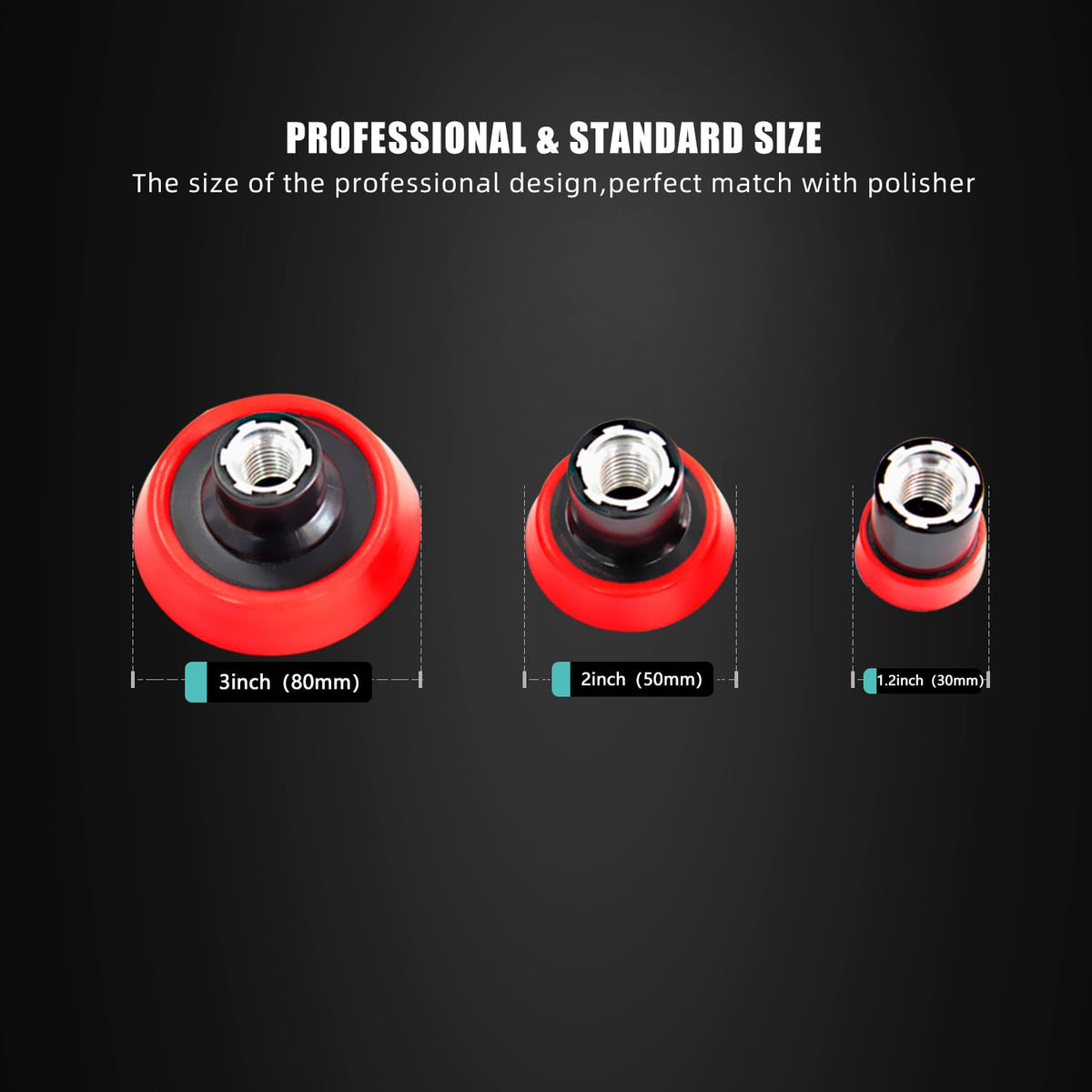 ZFE backing pad with 5/8-11 adapter demonstrating secure fit