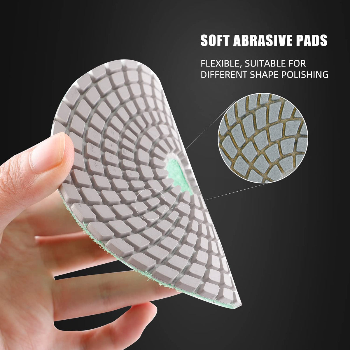 ZFE stacked pads showing grit labels for easy progression selection