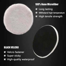 ZFE polishing pads in use on a car hood for efficient paint correction
