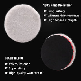 ZFE microfiber finishing pad closeup demonstrating soft surface for high-gloss finishing and leveling