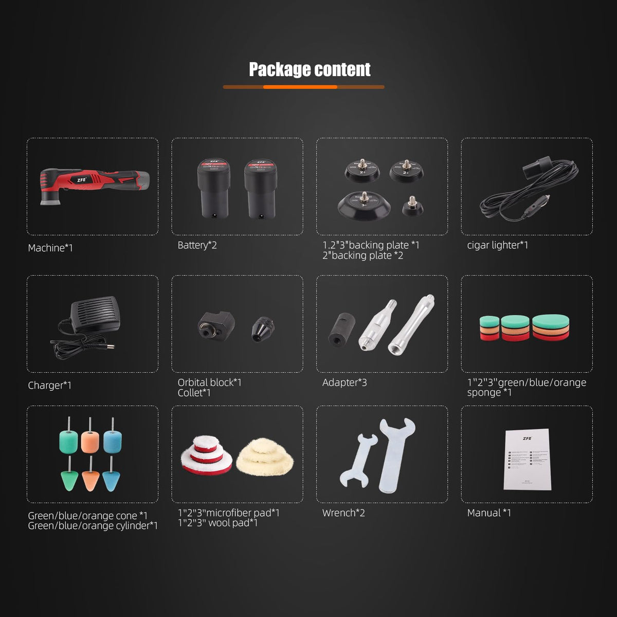 ZFE polisher side profile with ergonomic handle for precise control