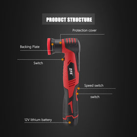 ZFE polisher assortment of backing pads and wrenches for versatile jobs