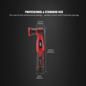 ZFE polisher with battery pack installed for cordless convenience