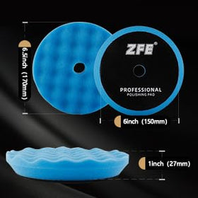 ZFE wool pad close-up showing dense fibers for aggressive compounding benefit