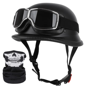 ZGMZLBBD helmet front view showing retro style and DOT safety