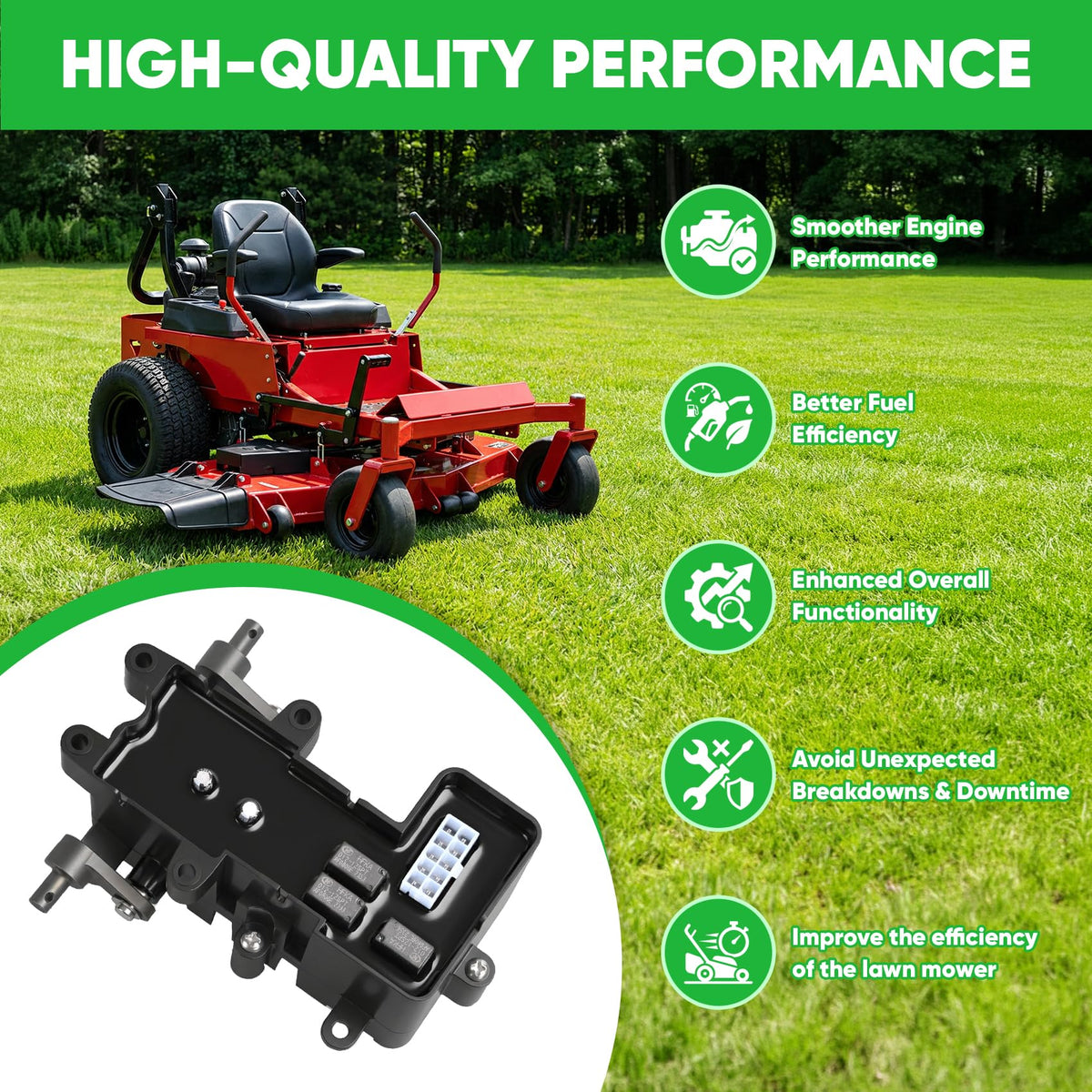 Zgrao brake box installed on lawn tractor restoring brake control functionality