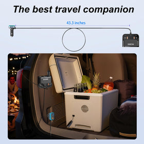 Zhaobeimao next to a smartphone and keys to show compact size and in-car scale
