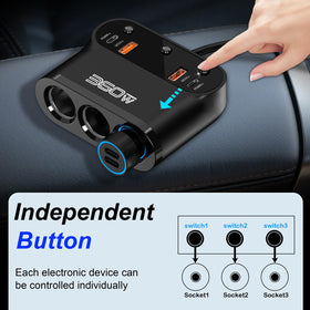 Zhaobeimao USB ports detail highlighting triple PD and triple QC fast-charging capability