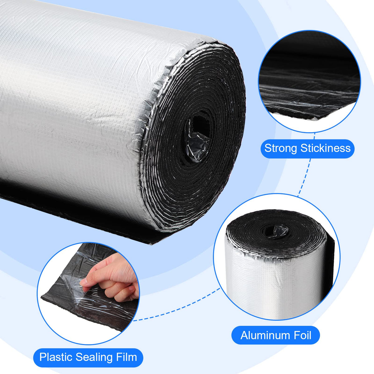 Zhengmy adhesive back peel detail showing easy peel film and strong adhesion benefit