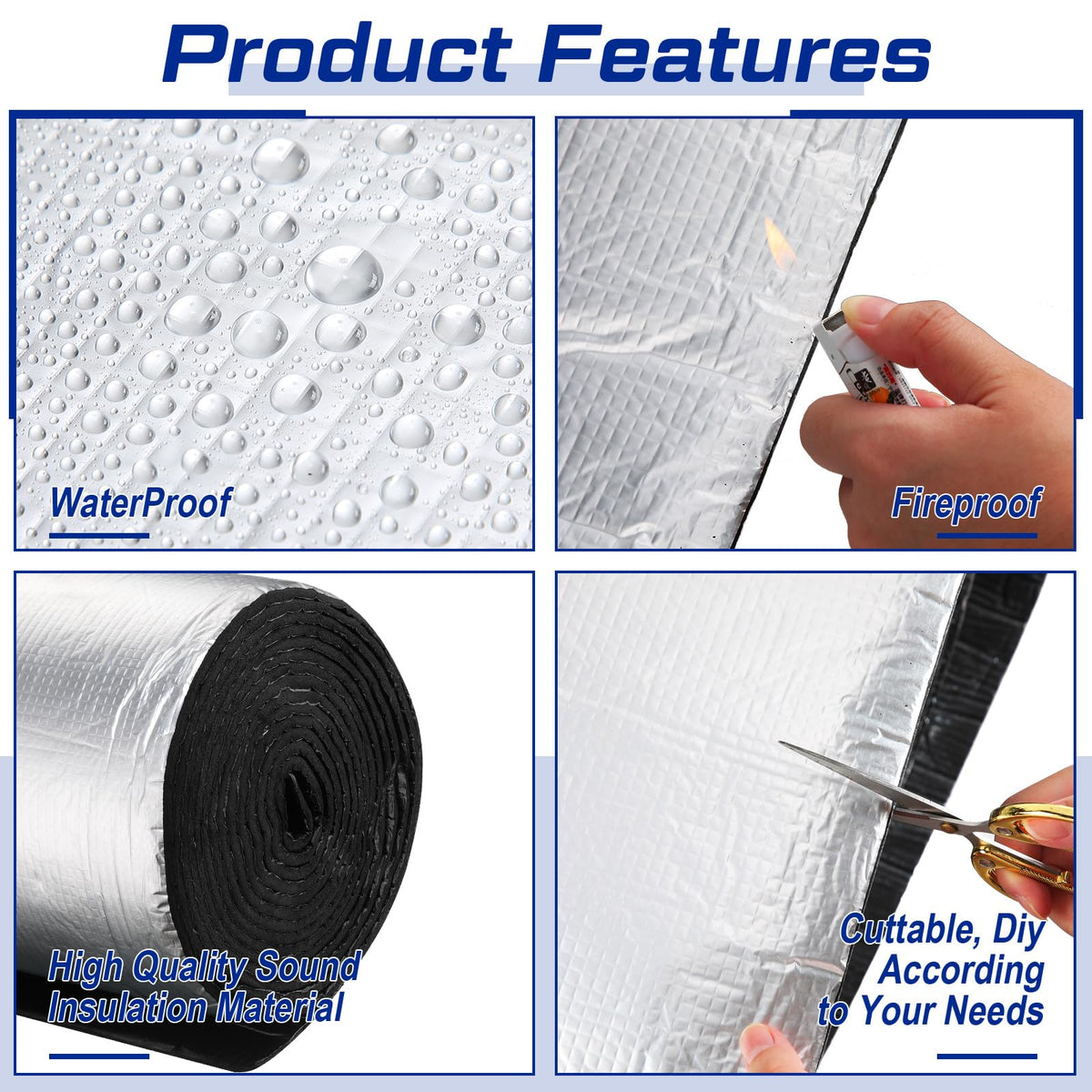 Zhengmy foam close-up texture highlighting dense closed-cell structure for sound absorption