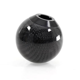 ZhengSheng round carbon fiber shift knob close-up showing textured finish and improved grip