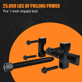 Zhermik yoke puller in use on axle showing fast, safe removal benefit
