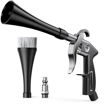 Zhevebaga front view of tornado gun showing compact durable design and portability