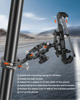 ZHILXN mounted in UTV driving scene enabling hands-free navigation