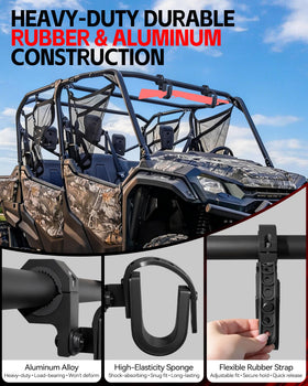ZHILXN adjustable rubber strap threaded and locked showing quick tool-free tightening