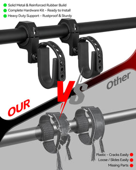 ZHILXN side-by-side racks in hand illustrating compact size and easy portability benefit