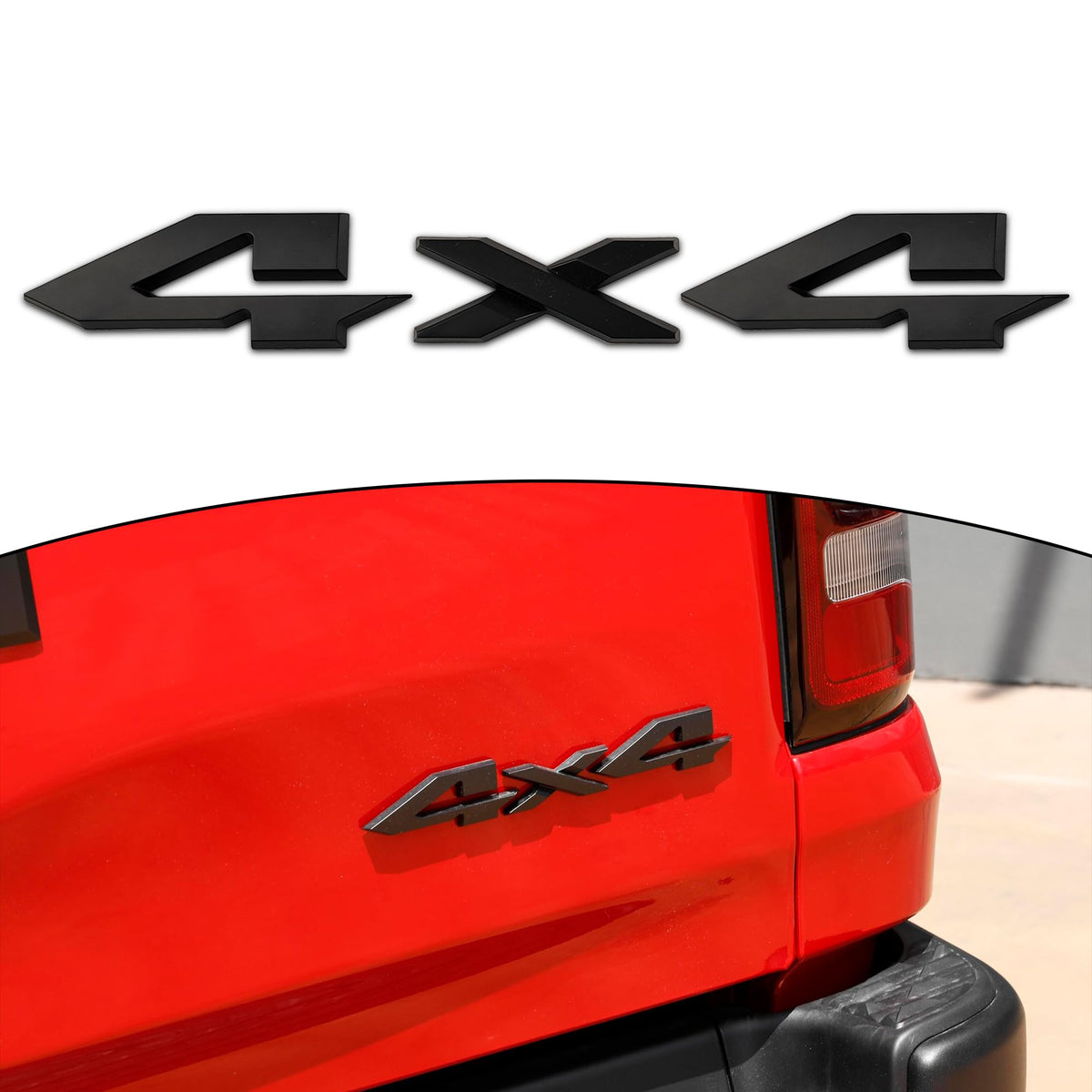 Zhizhong emblem mounted on RAM tailgate demonstrating seamless, factory-fit look