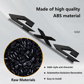 Zhizhong emblem adhesive back with tape visible for quick no-drill installation