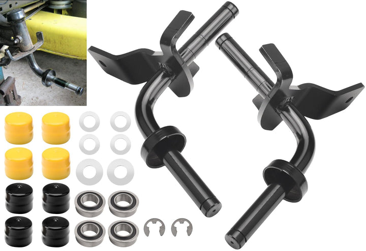 ZHONGXIA front spindles front view showing fit and durability benefit