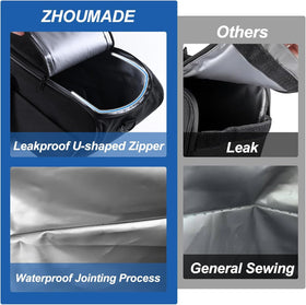 ZHOUMADE installed in hard saddlebag demonstrating secure fit benefit