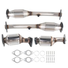 ZHRUIHAN front view catalytic converter showing durable construction and direct-fit benefit