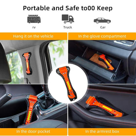 ZHSX recessed seat-belt cutter detail enabling safe strap removal