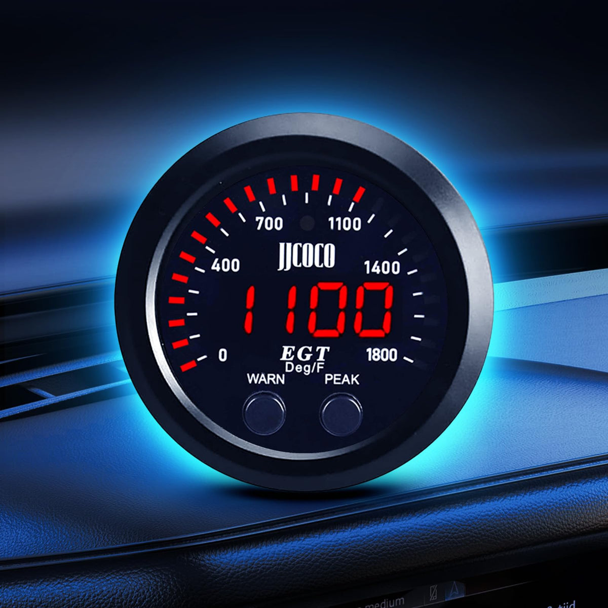 ZHSYMX digital display installed on dash giving instant exhaust temperature feedback