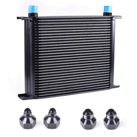 ZHSYMX front view of oil cooler showing mounting and ports benefits efficient fit