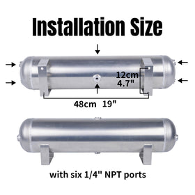 ZHSYMX tank next to a hand for scale, highlights compact 18 L capacity and portability