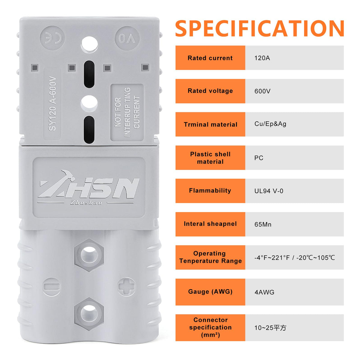 zhushan closeup of silver-plated terminals highlighting conductivity and durability