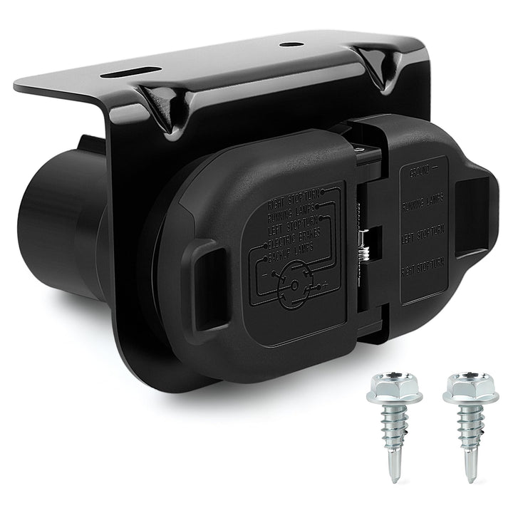 Zhushan front view mounted bracket showing both connectors and easy access benefit