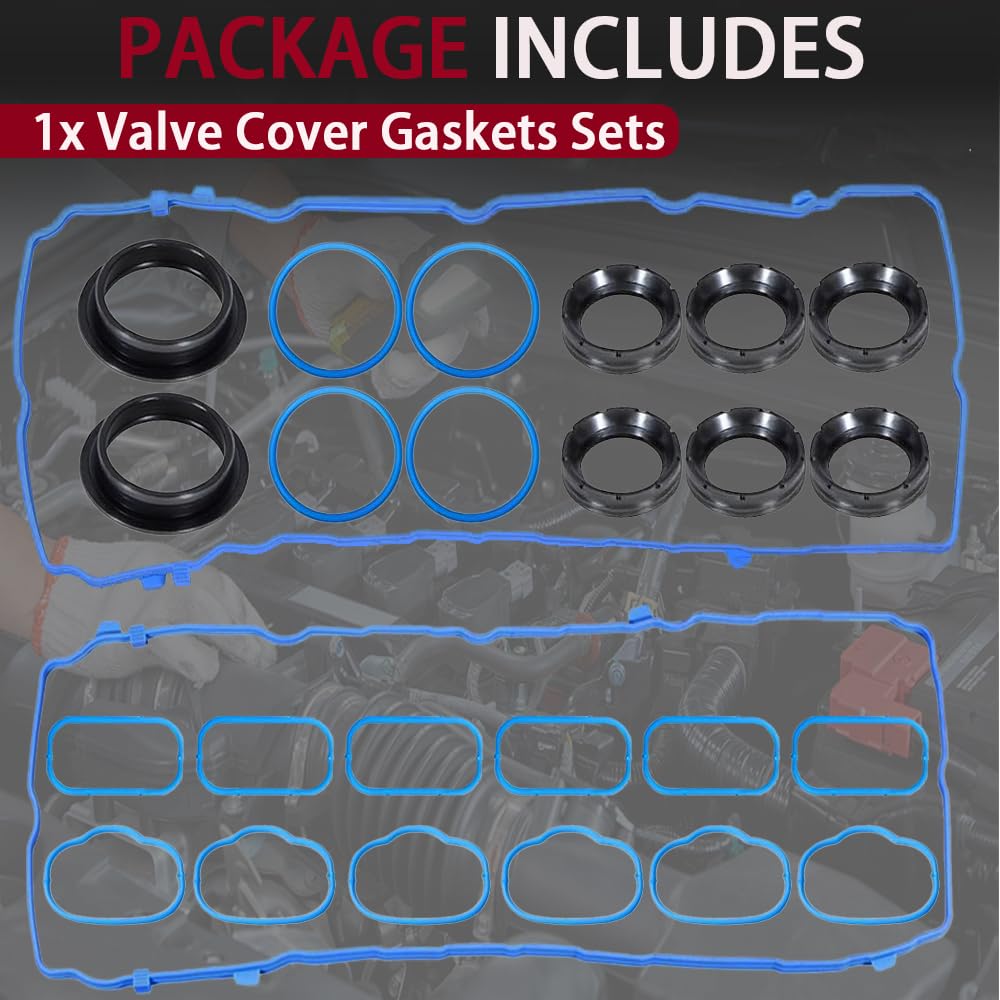 ZHXZLJC valve cover gasket close-up showing molded rubber durability