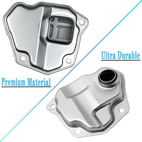 ZHXZLJC installed filter inside transmission pan illustrating proper fit and secure sealing