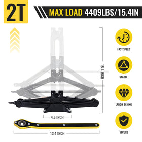 ZIBIAO close-up of smooth-running spindle and thread for precise lifting