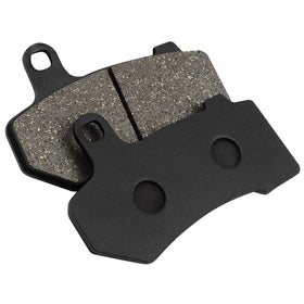 ZICOO brake pads installed on Harley caliper illustrating direct-fit convenience