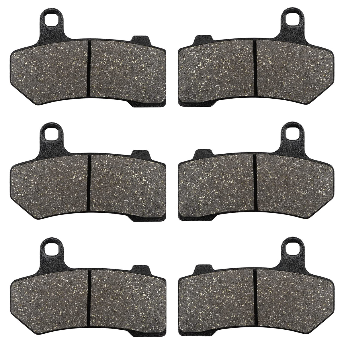 ZICOO front and rear brake pads packaging showing complete replacement kit and fitment