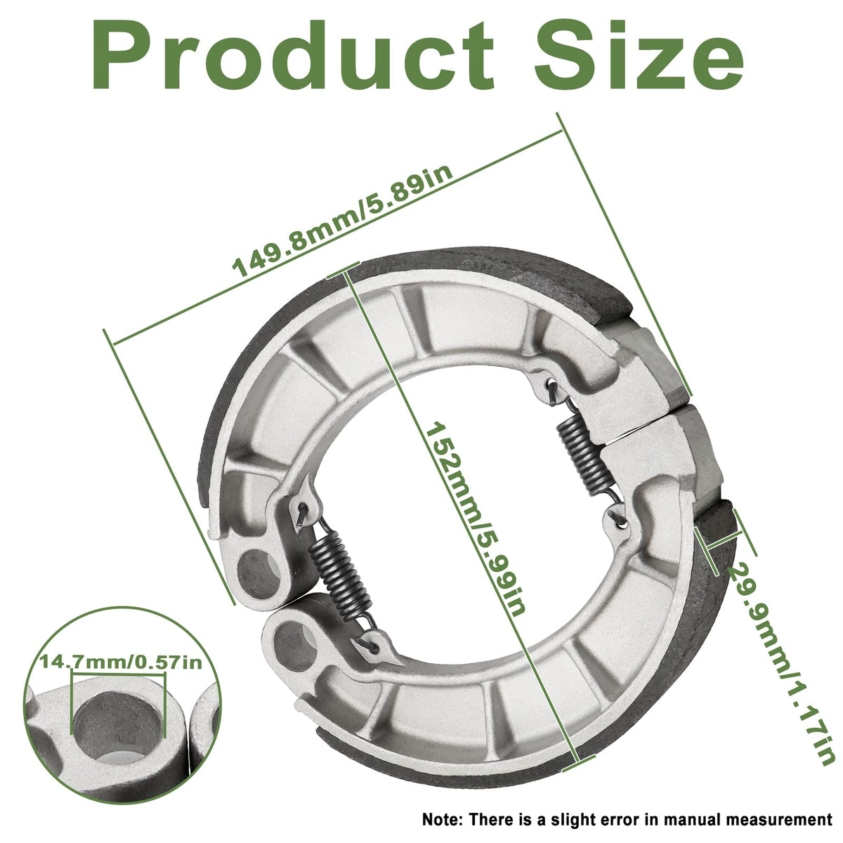 ZICOO front pads installed on caliper of a Rancher, demonstrating simple upgrade