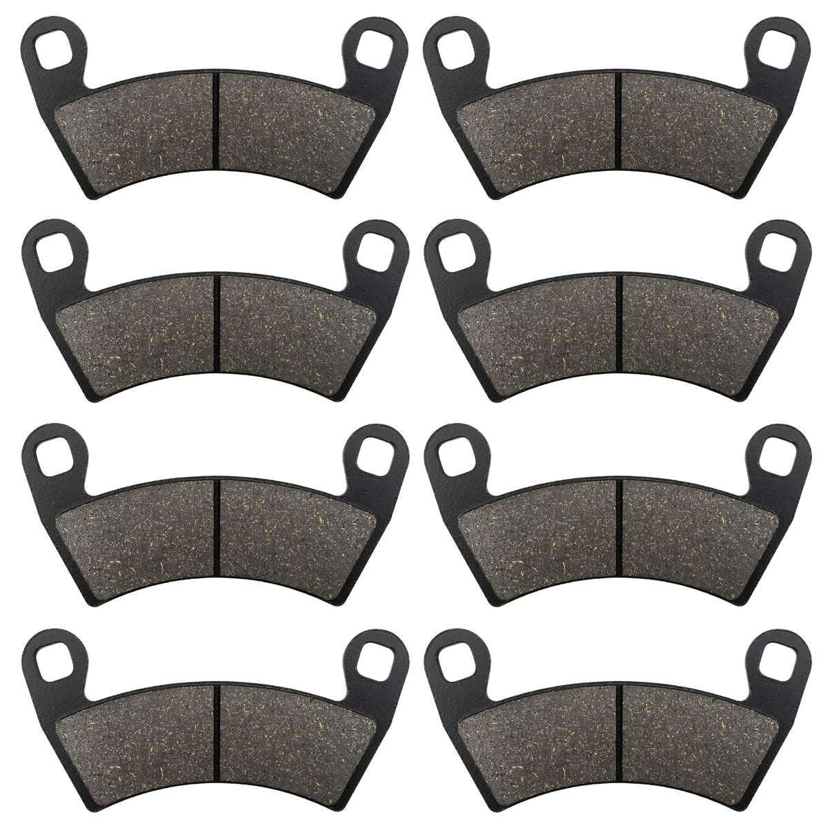 ZICOO front and rear brake pads packaging showing kit contents and compatibility benefits