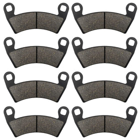 ZICOO front and rear brake pads packaging showing kit contents and compatibility benefits