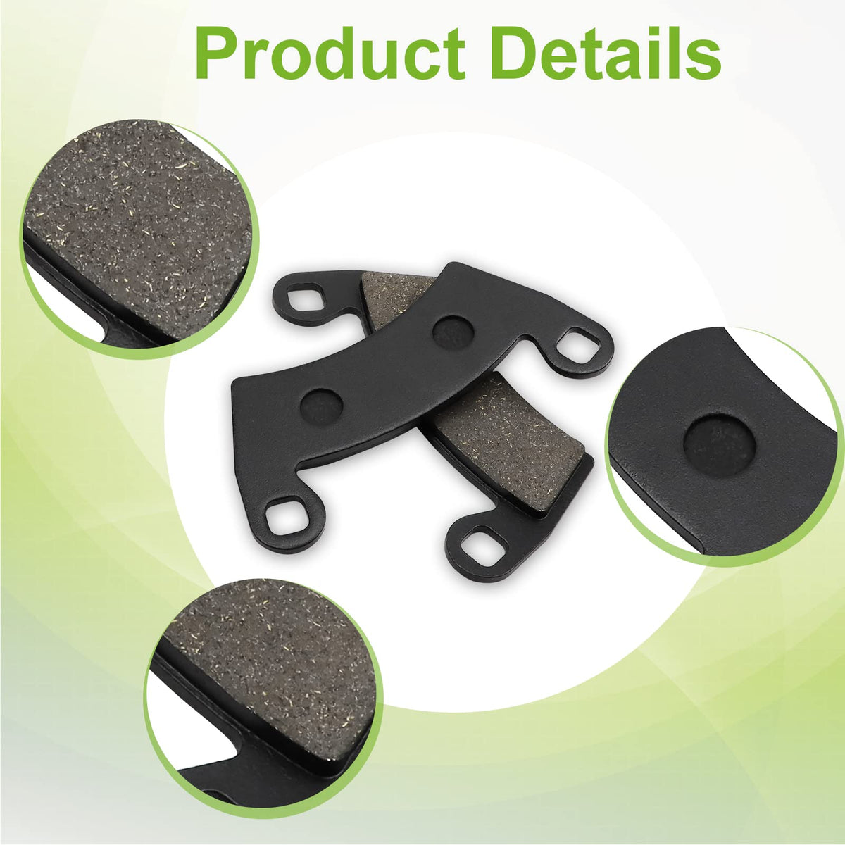 ZICOO front brake pad installed on Polaris rotor demonstrating fit and stopping confidence