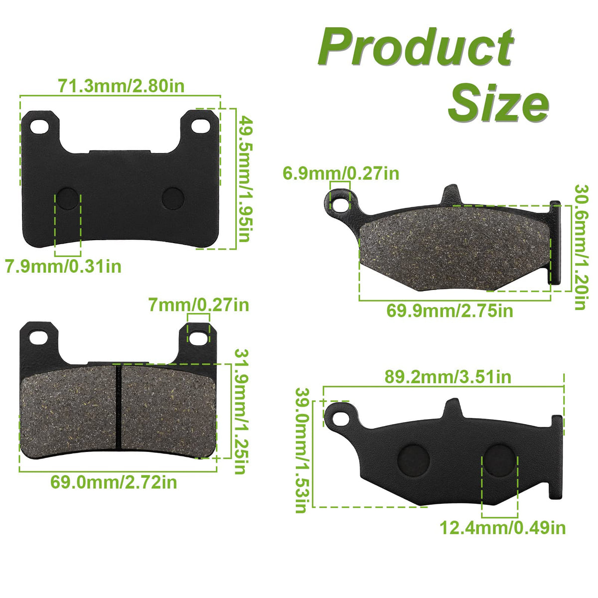 ZICOO brake pads installed on GSX-R 600 caliper for easy-fit assurance