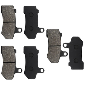 ZICOO pads on a Harley touring bike in motion emphasizing reliable stopping power