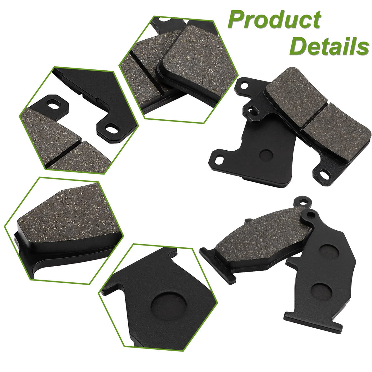 ZICOO rear pad profile view highlighting durable backing plate benefit