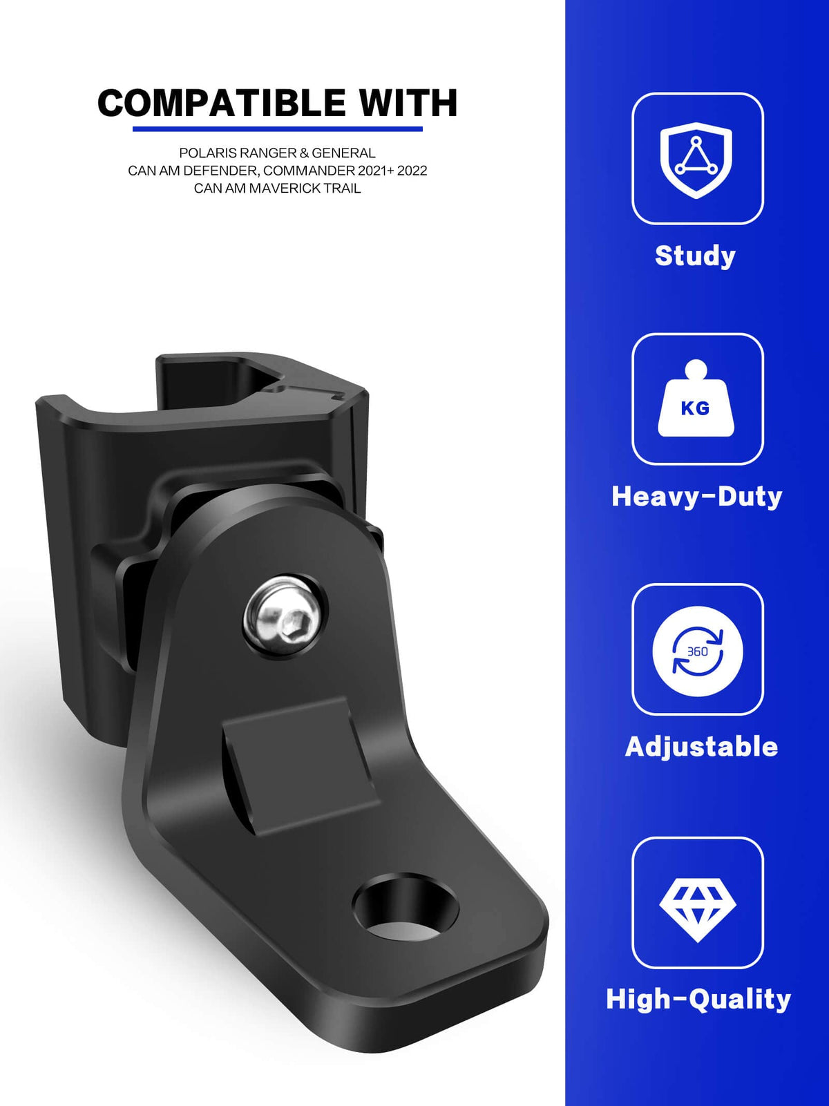 ZIDIYORUO close-up of clamp contours highlighting pro-fit OEM fit and anti-slip benefit