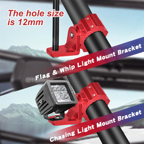 ZIDIYORUO close-up of 12-tooth micro-serrated grip preventing accessory rotation for secure hold